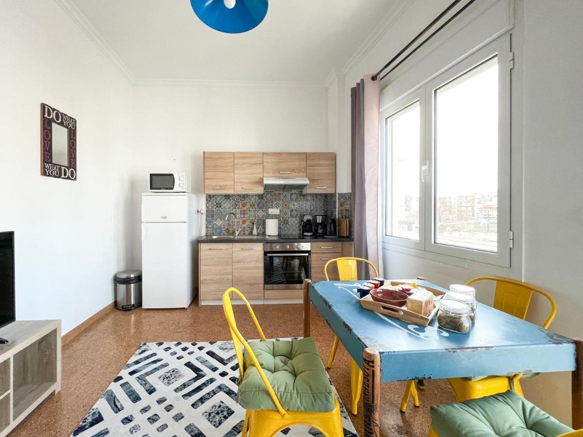 Soho Artsy 55Sqm Apt With Acropolis View Apartment Athena Bagian luar foto