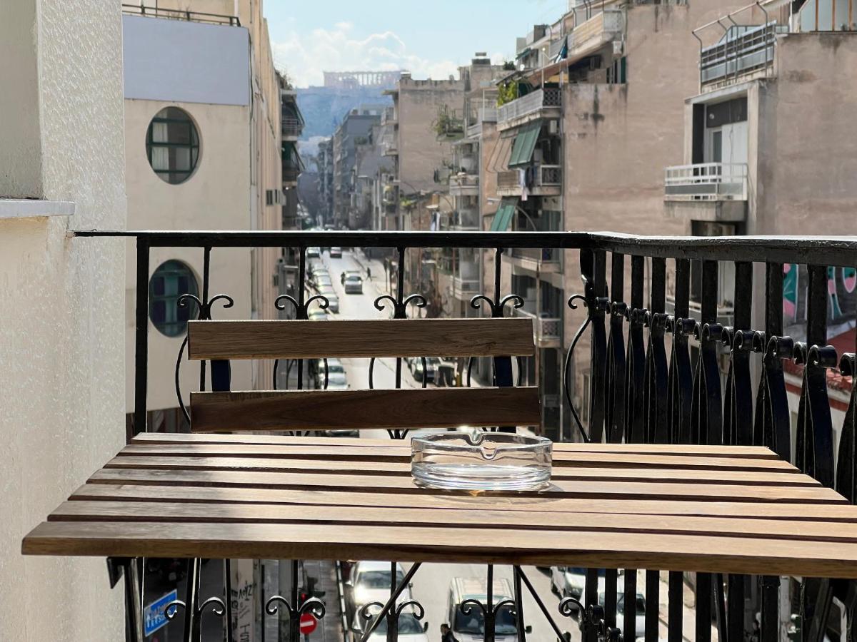 Soho Artsy 55Sqm Apt With Acropolis View Apartment Athena Bagian luar foto